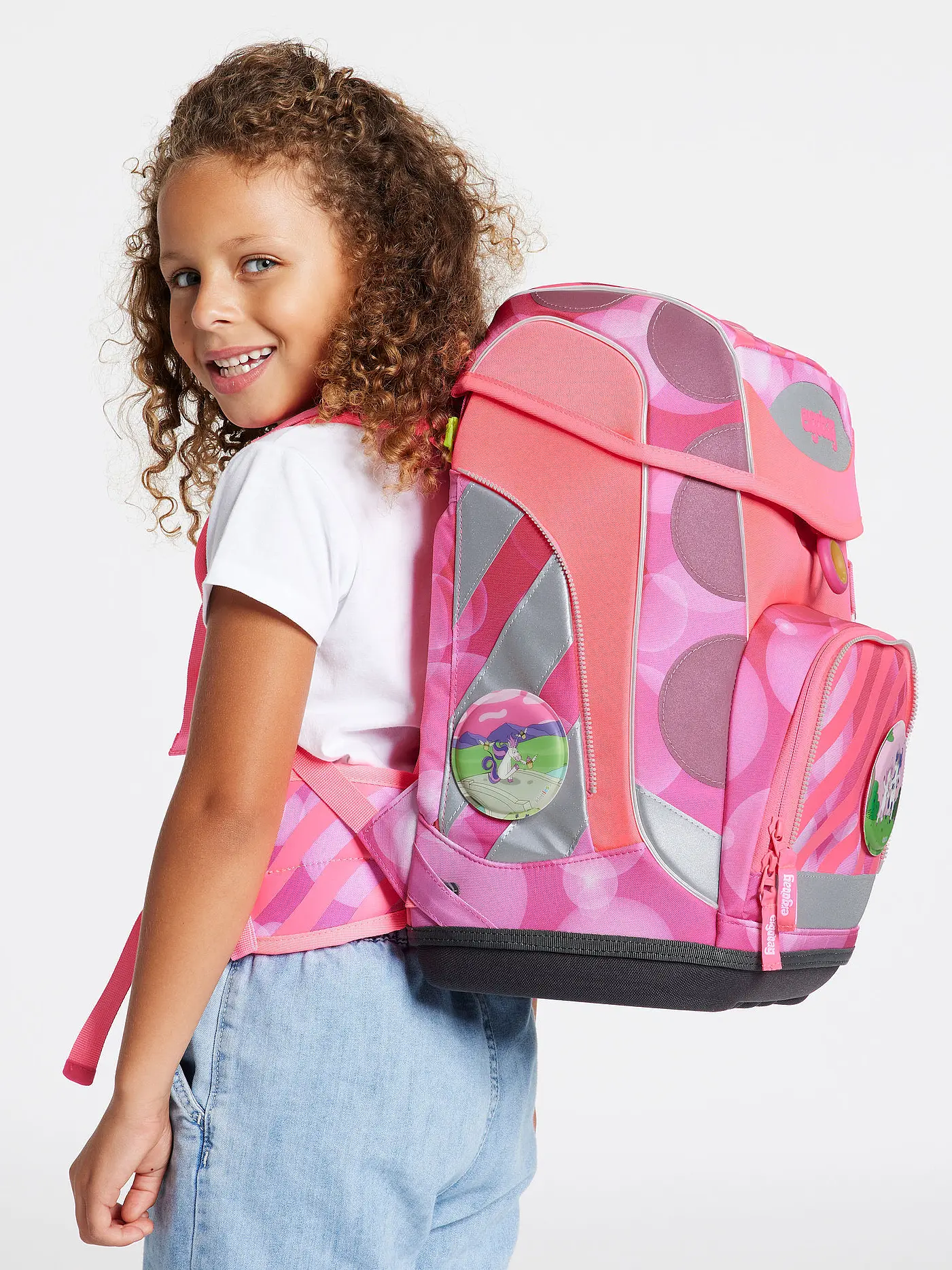 ERGOBAG | Schultaschen Set 5tlg Cubo KuntBärbuntes Einhorn Neo Edition | 